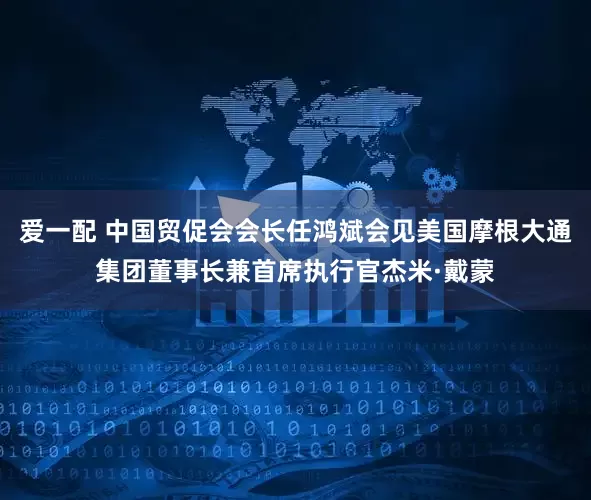爱一配 中国贸促会会长任鸿斌会见美国摩根大通集团董事长兼首席执行官杰米·戴蒙