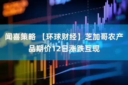 闻喜策略 【环球财经】芝加哥农产品期价12日涨跌互现