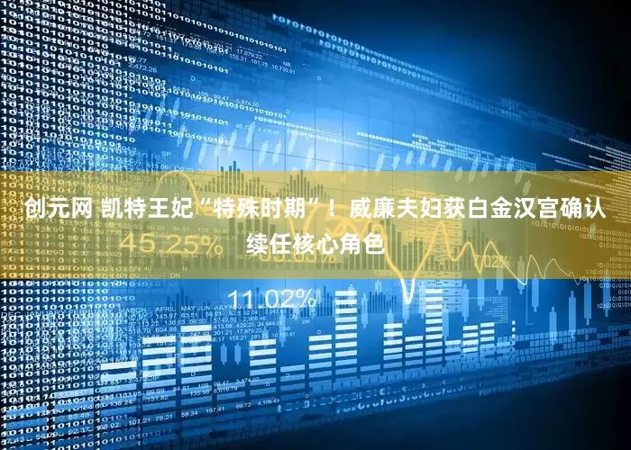 创元网 凯特王妃“特殊时期”！威廉夫妇获白金汉宫确认续任核心角色
