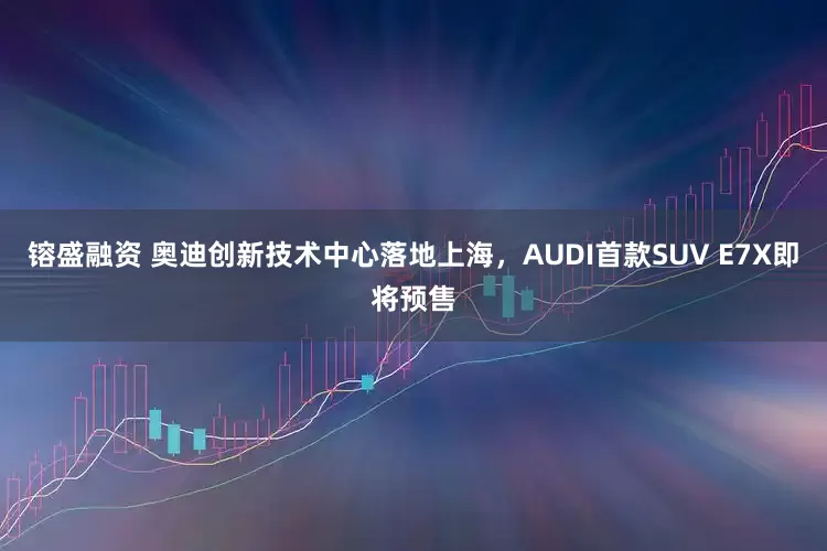 镕盛融资 奥迪创新技术中心落地上海，AUDI首款SUV E7X即将预售